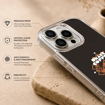 Black Coffee styled digital illustration on phone case — Info