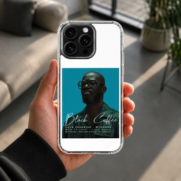 Black Coffee music artist portrait on phone case — Lifestyle