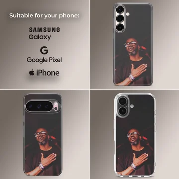 Black Coffee iconic portrait on phone case — Collage
