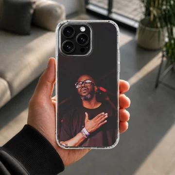 Black Coffee iconic portrait on phone case — Lifestyle