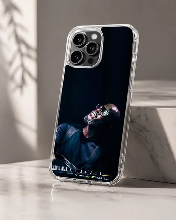 Black Coffee DJ in a cool pose on phone case. — Hero