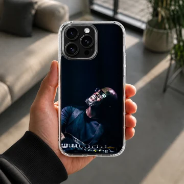 Black Coffee DJ in a cool pose on phone case. — Lifestyle