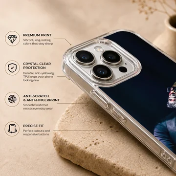 Black Coffee DJ in a cool pose on phone case. — Info