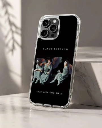 Black Sabbath Heaven and Hell illustration on phone case