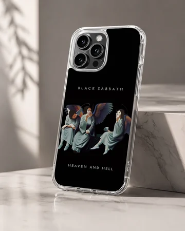 Black Sabbath Heaven and Hell illustration on phone case — Hero