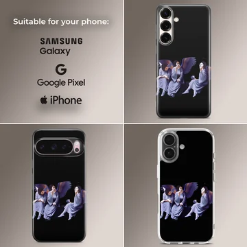 Black Sabbath angels illustration on phone case — Collage