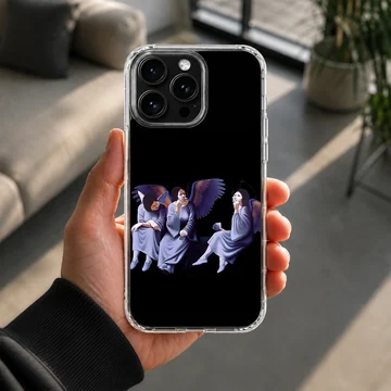 Black Sabbath angels illustration on phone case — Lifestyle