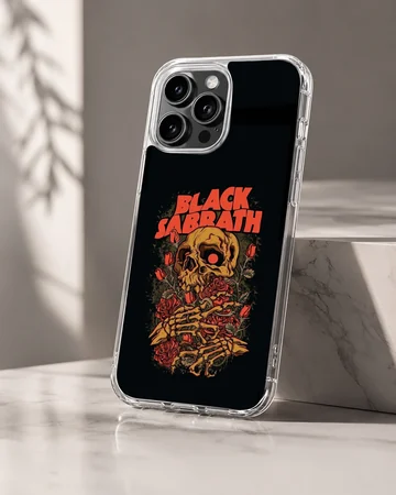 Black Sabbath band art on a stylish phone case — Hero
