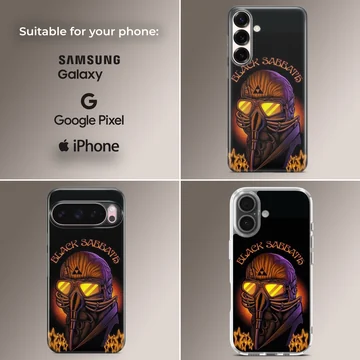 Black Sabbath inspired artwork on phone case — Collage