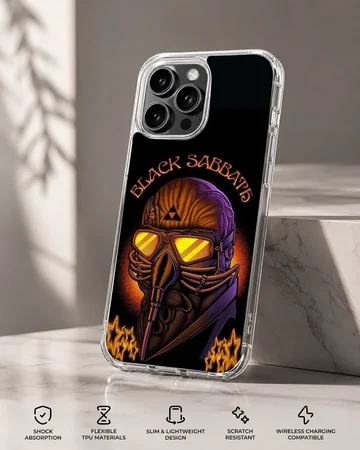 Black Sabbath inspired artwork on phone case — Specs