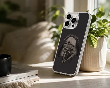 Black Sabbath phone case featuring an edgy rock design — Lifestyle