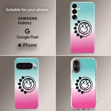 Blink 18 phone case with iconic logo design — Collage