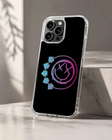 Blink 18 logo with arrows on a phone case