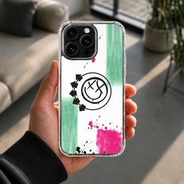 Blink 18 inspired phone case with bold logo design — Lifestyle