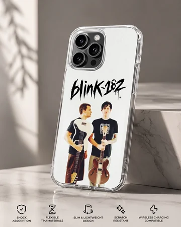 Blink 18 band image printed on phone case — Specs