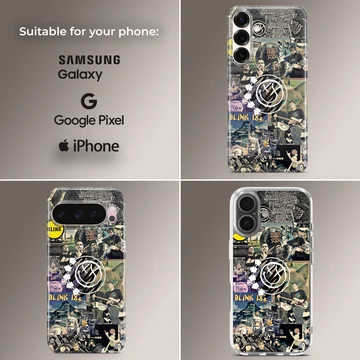 Blink 18 band photo collage phone case — Collage