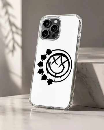 Blink 18 inspired black and white cool design on phone case