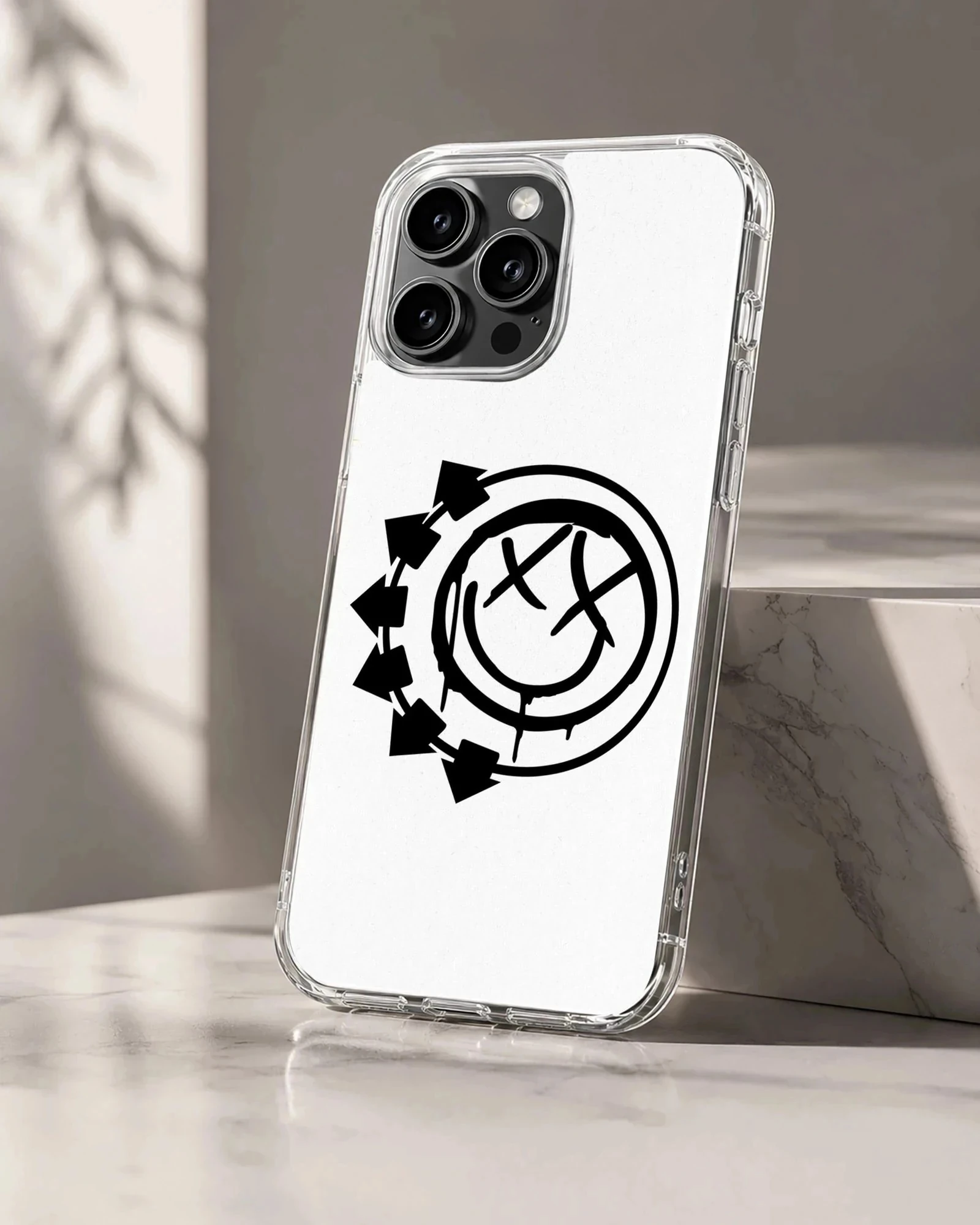 Blink 18 inspired black and white cool design on phone case