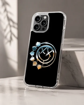 Blink 18 band logo design phone case — Hero