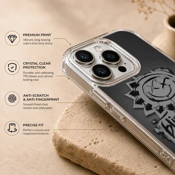 Blink 18 graffiti art with logo on phone case — Info