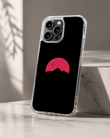 Blood Moon design with surreal landscape on phone case — Hero