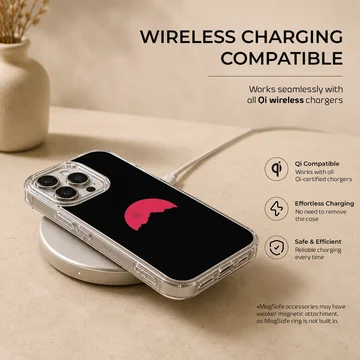 Blood Moon design with surreal landscape on phone case — Charging
