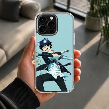 Blue Exorcist103 K with dynamic anime character on phone case — Lifestyle