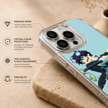 Blue Exorcist103 K with dynamic anime character on phone case — Info