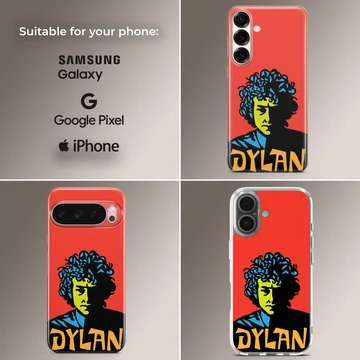 Bob Dylan bold typography phone case — Collage