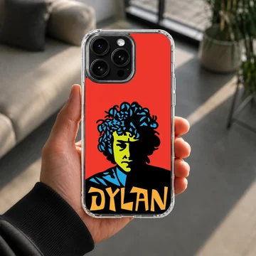Bob Dylan bold typography phone case — Lifestyle