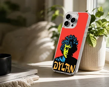 Bob Dylan bold typography phone case — Lifestyle