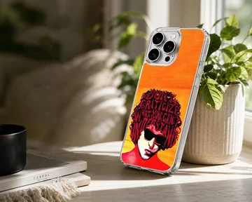 Bob Dylan artistic portrait with quote on phone case — Lifestyle