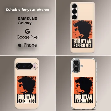 Bob Dylan Experience bold typography design phone case — Collage