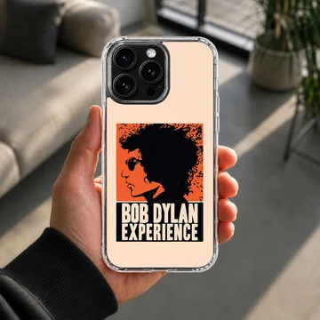 Bob Dylan Experience bold typography design phone case — Lifestyle