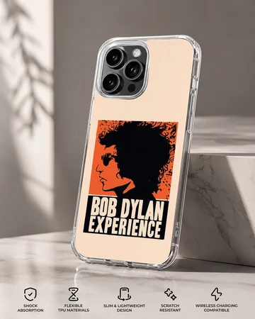 Bob Dylan Experience bold typography design phone case — Specs