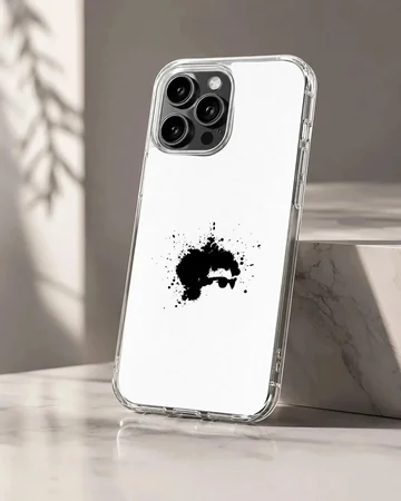 Minimalist ink design of Bob Dylan on phone case