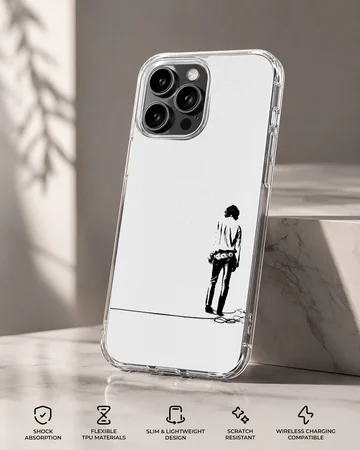 Minimalist Bob Dylan silhouette on phone case — Specs