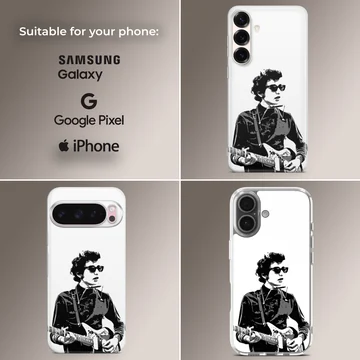 Bob Dylan classic music icon design phone case — Collage