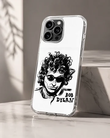 Bob Dylan illustration with sunglasses on phone case — Hero