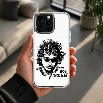 Bob Dylan illustration with sunglasses on phone case — Lifestyle