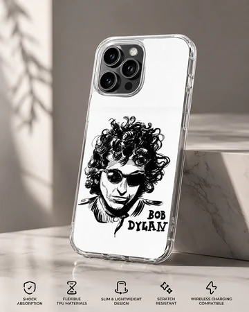 Bob Dylan illustration with sunglasses on phone case — Specs