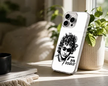 Bob Dylan illustration with sunglasses on phone case — Lifestyle