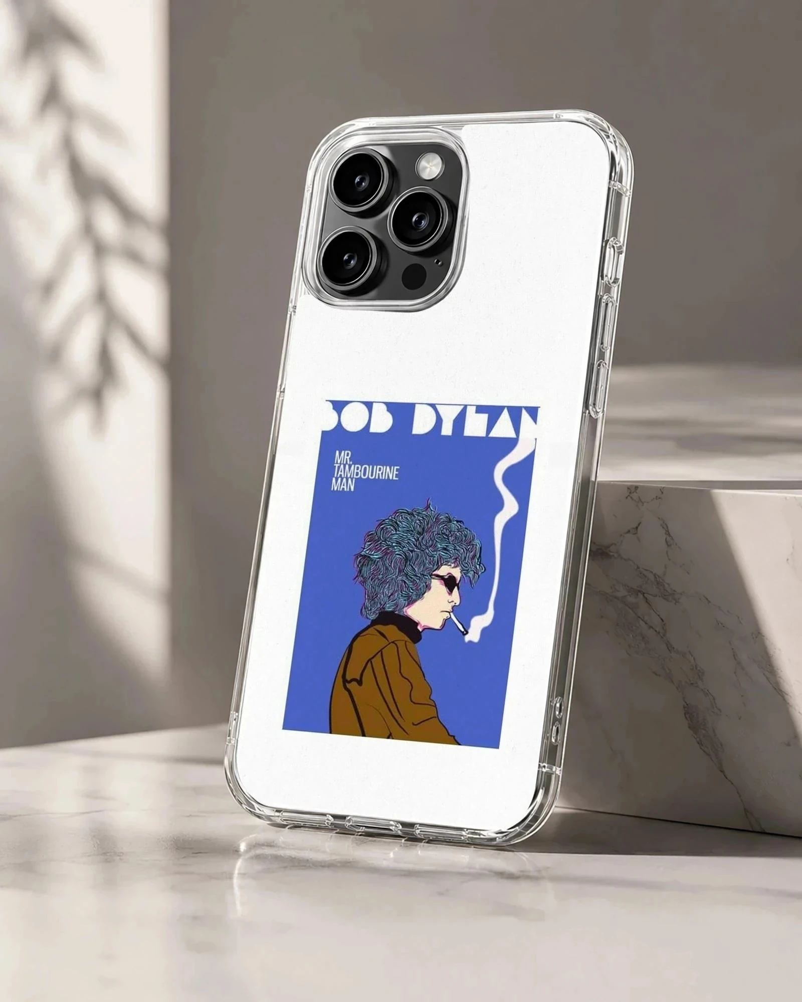 Bob Dylan retro digital illustration on phone case