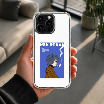 Bob Dylan retro digital illustration on phone case — Lifestyle