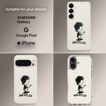 Bob Dylan cartoon design phone case — Collage