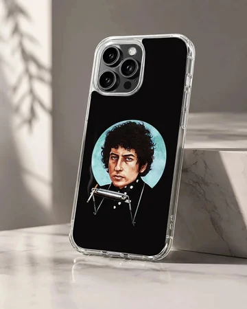 Bob Dylan portrait digital illustration on phone case