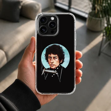 Bob Dylan portrait digital illustration on phone case — Lifestyle