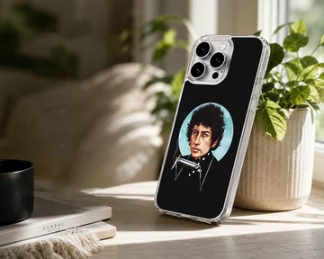 Bob Dylan portrait digital illustration on phone case — Lifestyle