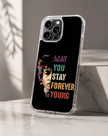 Bob Dylan 'Forever Young' design on phone case — Hero