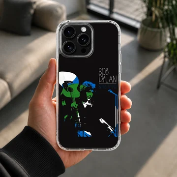 Bob Dylan tribute design on a phone case, featuring iconic imagery. — Lifestyle